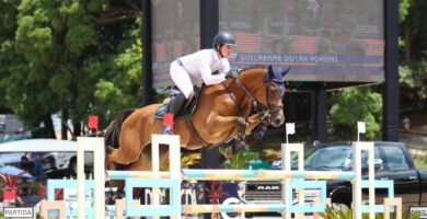 PIMENTA ALVES VENCE A PROVA DA SÉRIE FORTE E O CONJUNTO FORONI/HFB CALEDONIA É DESTAQUE ENTRE OS CAVALOS NOVOS NO DTC TOUR 2020, EM ITATIBA guilherme foroni e caledonia no hipismo
